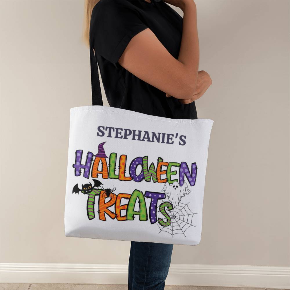 Personalized, Cute and Fun Classic Halloween Trick or Treat Tote Bag