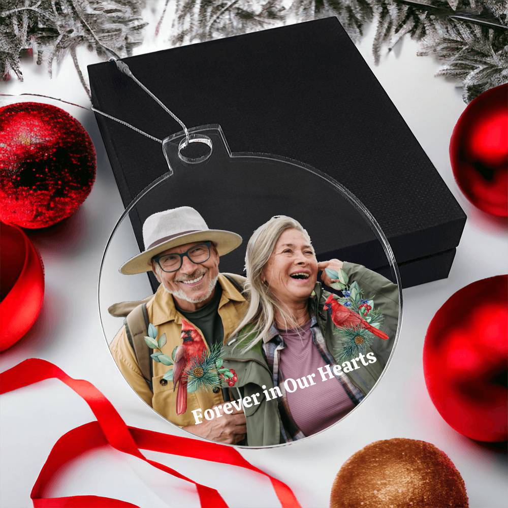 Personalized Acrylic Ornament Gift to Commemorate a Simple Celebration Ornament for those we are missing this holiday season