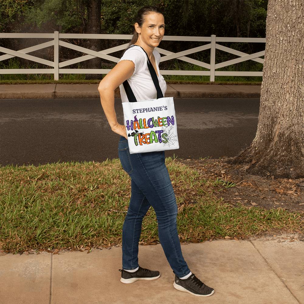 Personalized, Cute and Fun Classic Halloween Trick or Treat Tote Bag