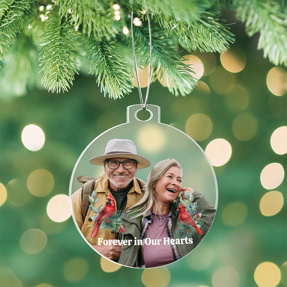 Personalized Acrylic Ornament Gift to Commemorate a Simple Celebration Ornament for those we are missing this holiday season