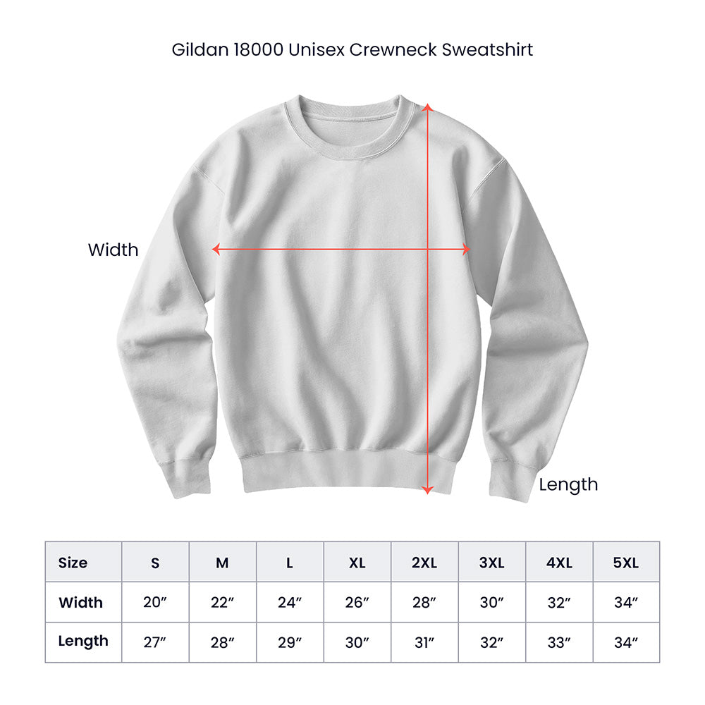 Camembert Varisty Sweatshirt Gildan 18000 Unisex Crewneck Sweatshirt Front Print