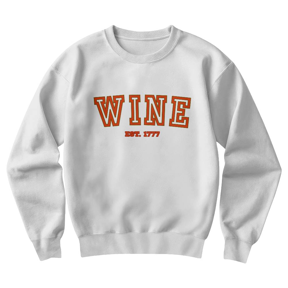 Wine Lovers Gildan 18000 Unisex Crewneck Sweatshirt Front Print