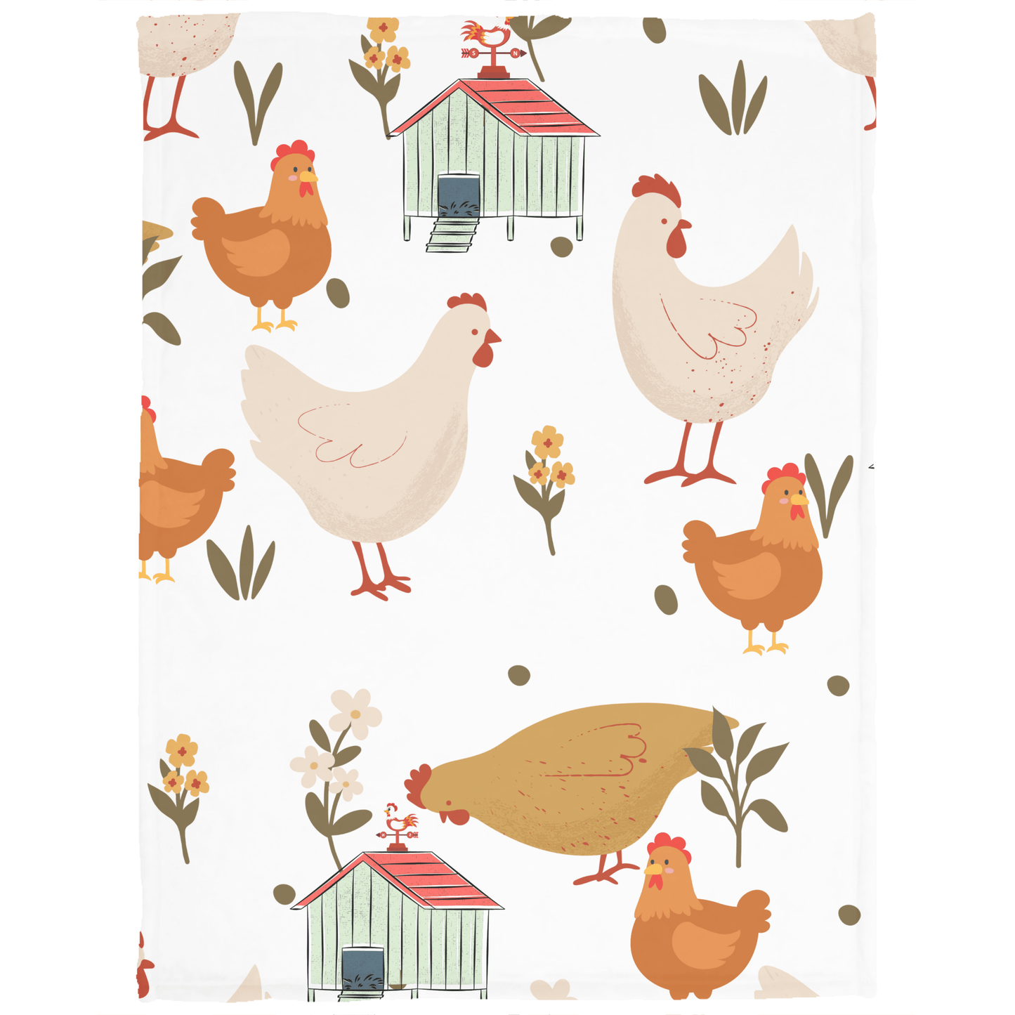 Chicken Country Cozy Plush Fleece Blanket