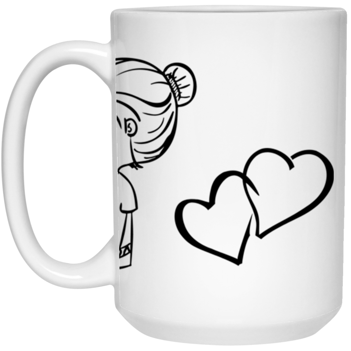 You and Me Valentine's Day Mug β 15oz White Ceramic Coffee Cup | Romantic Gift for Couples, Anniversary, Husband, Wife, Boyfriend, Girlfriend