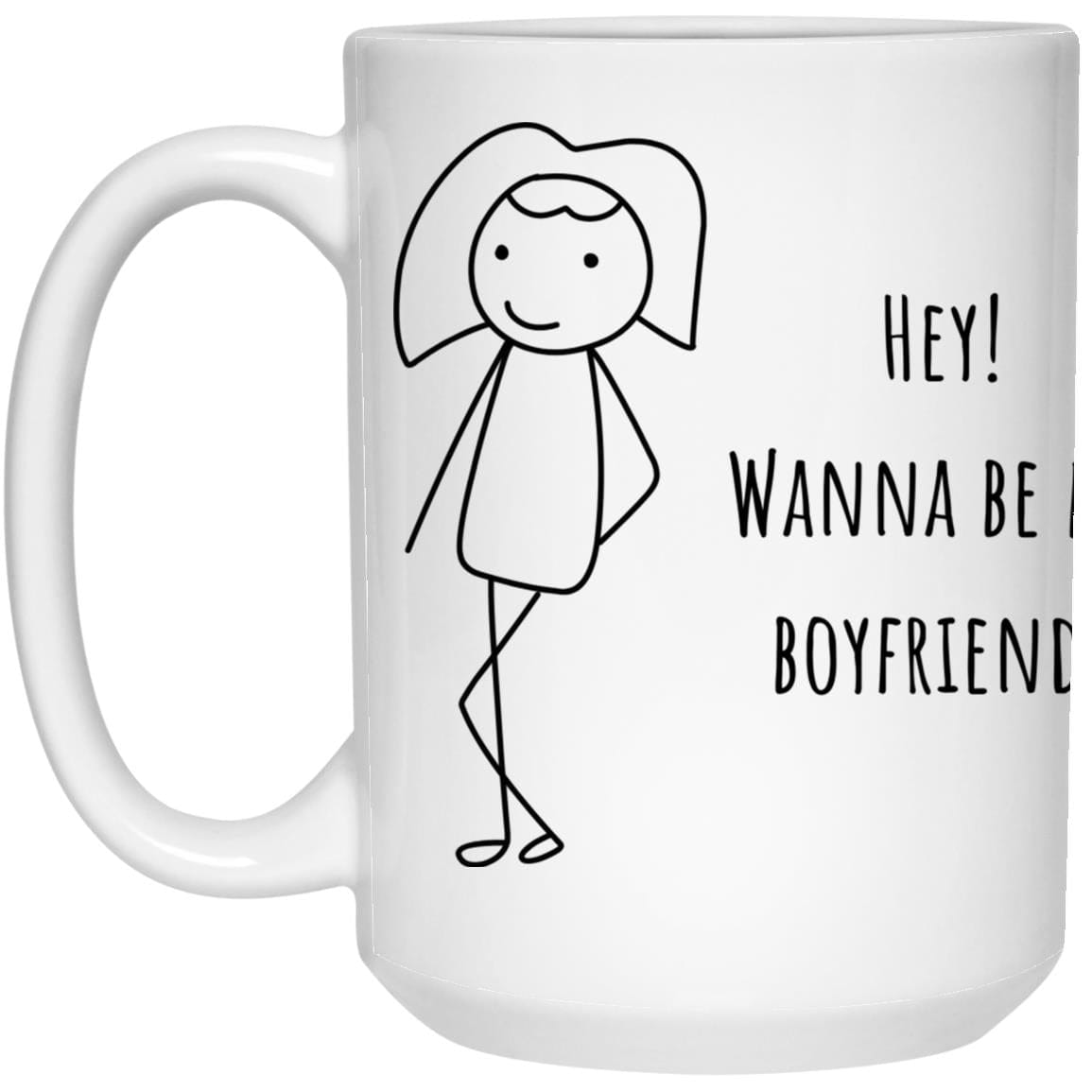 Girl Boyfriend 15oz White Mug
