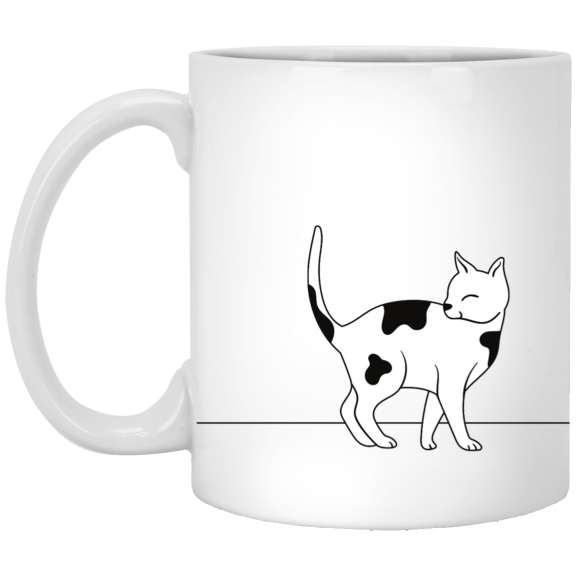 Cat's Meow Coffee Mug XP8434 11 oz. White Mug - BespokeBliss
