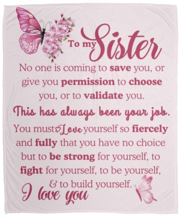 To My Sister Blanket (Choice of 3 Styles)