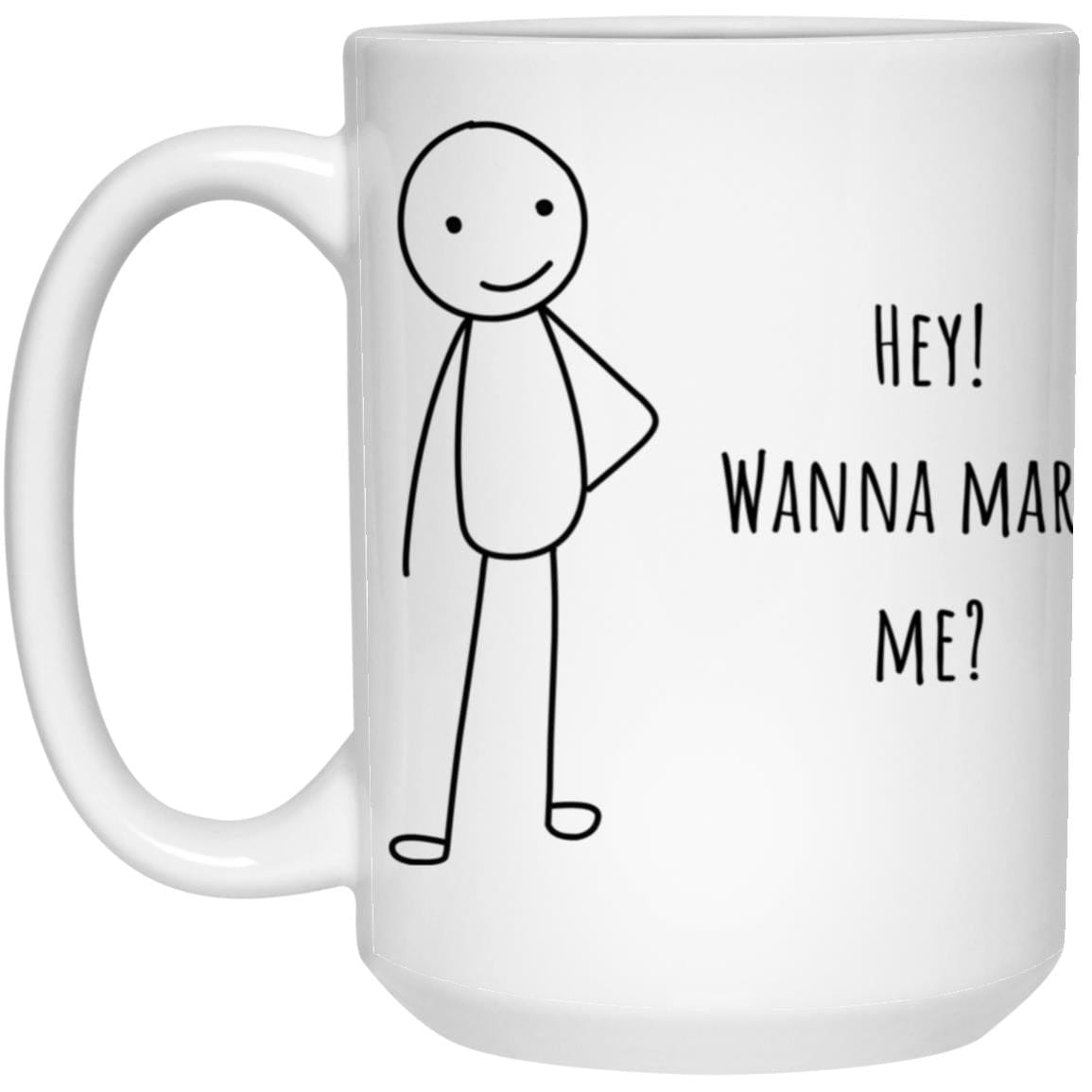 Male Marry Me 15oz White Mug