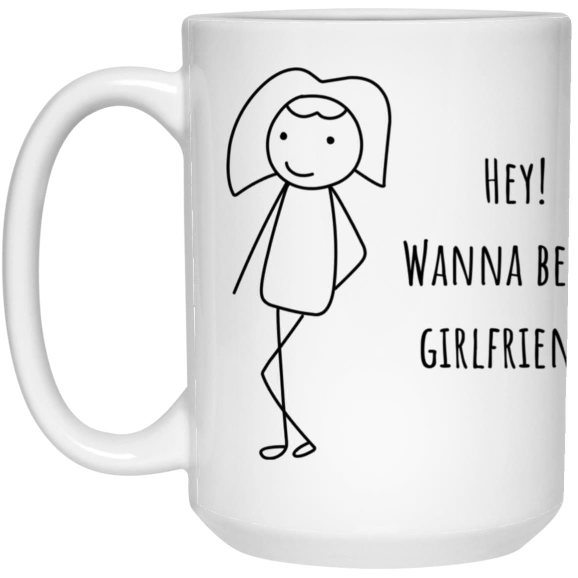 Girl Girlfriend 15oz White Mug