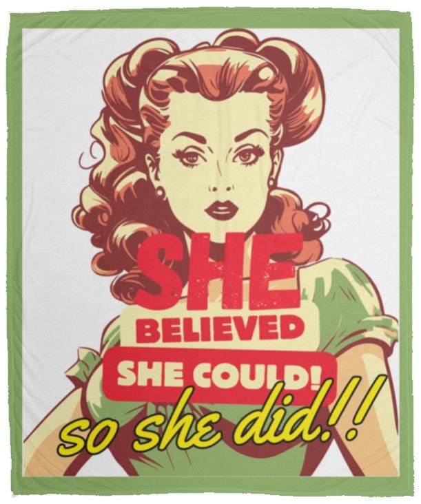 She Believed She Could Blanket | Empower the Girls In Your Life To Believe They Can ..