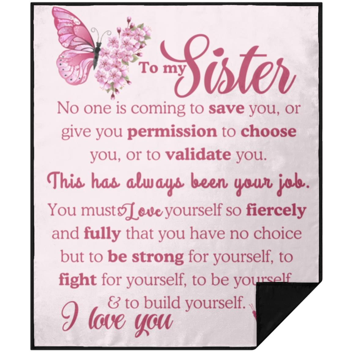 To My Sister Blanket (Choice of 3 Styles)