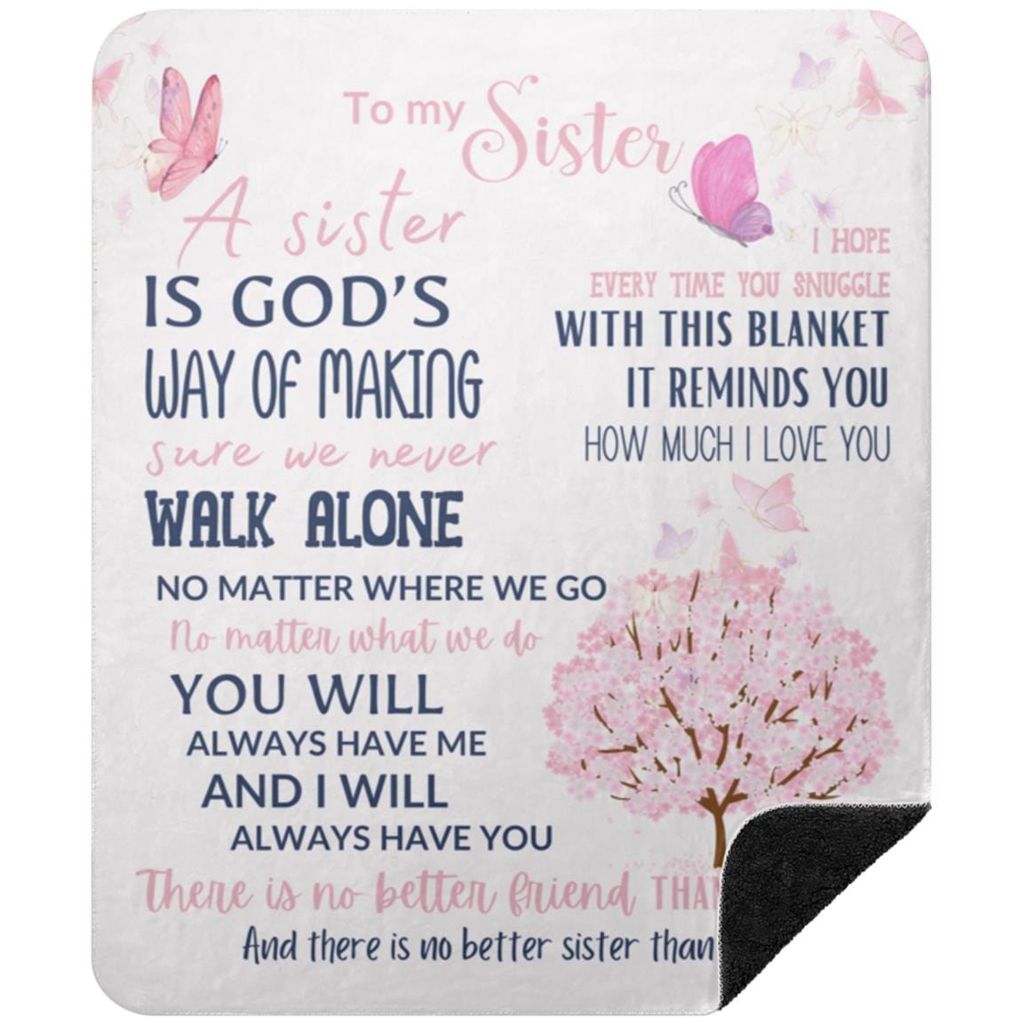 Sister Tree Blanket Soft Comfy Plush Sherpa