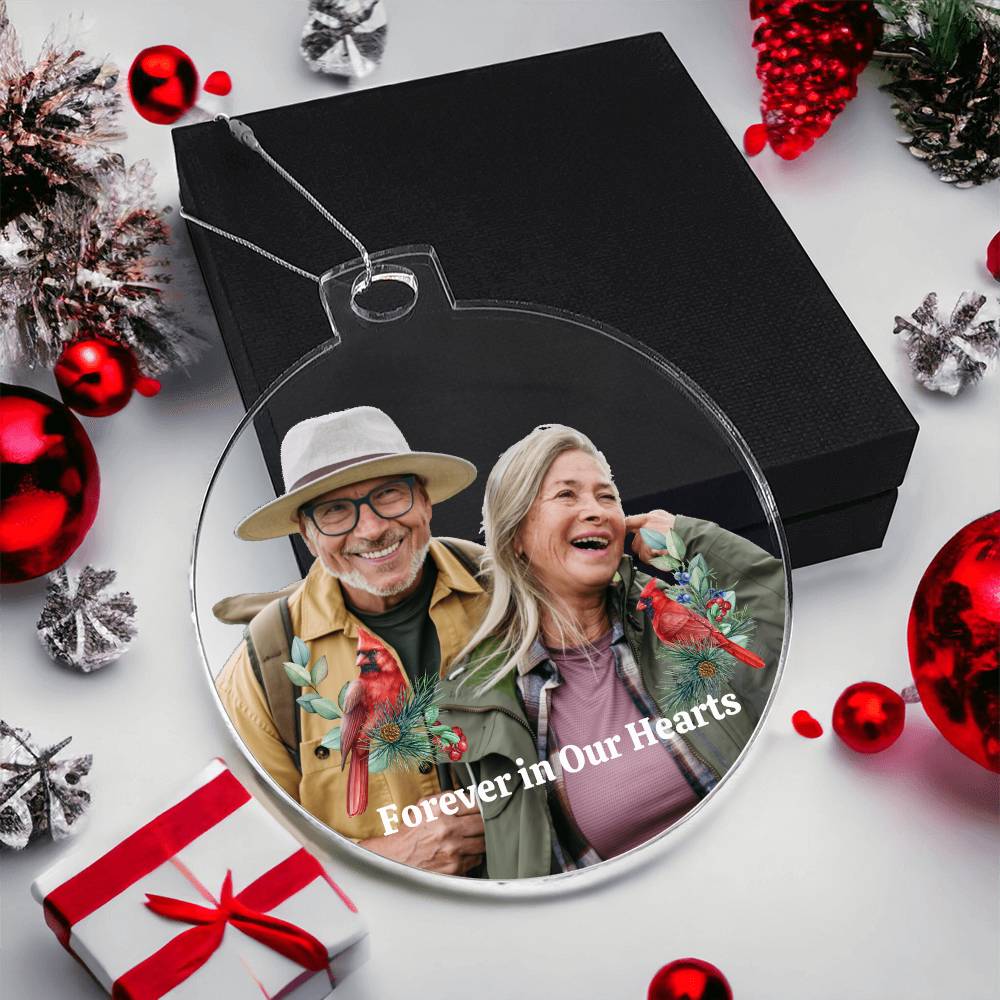 Personalized Acrylic Ornament Gift to Commemorate a Simple Celebration Ornament for those we are missing this holiday season