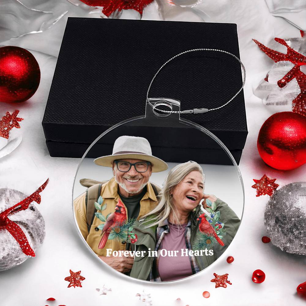 Personalized Acrylic Ornament Gift to Commemorate a Simple Celebration Ornament for those we are missing this holiday season