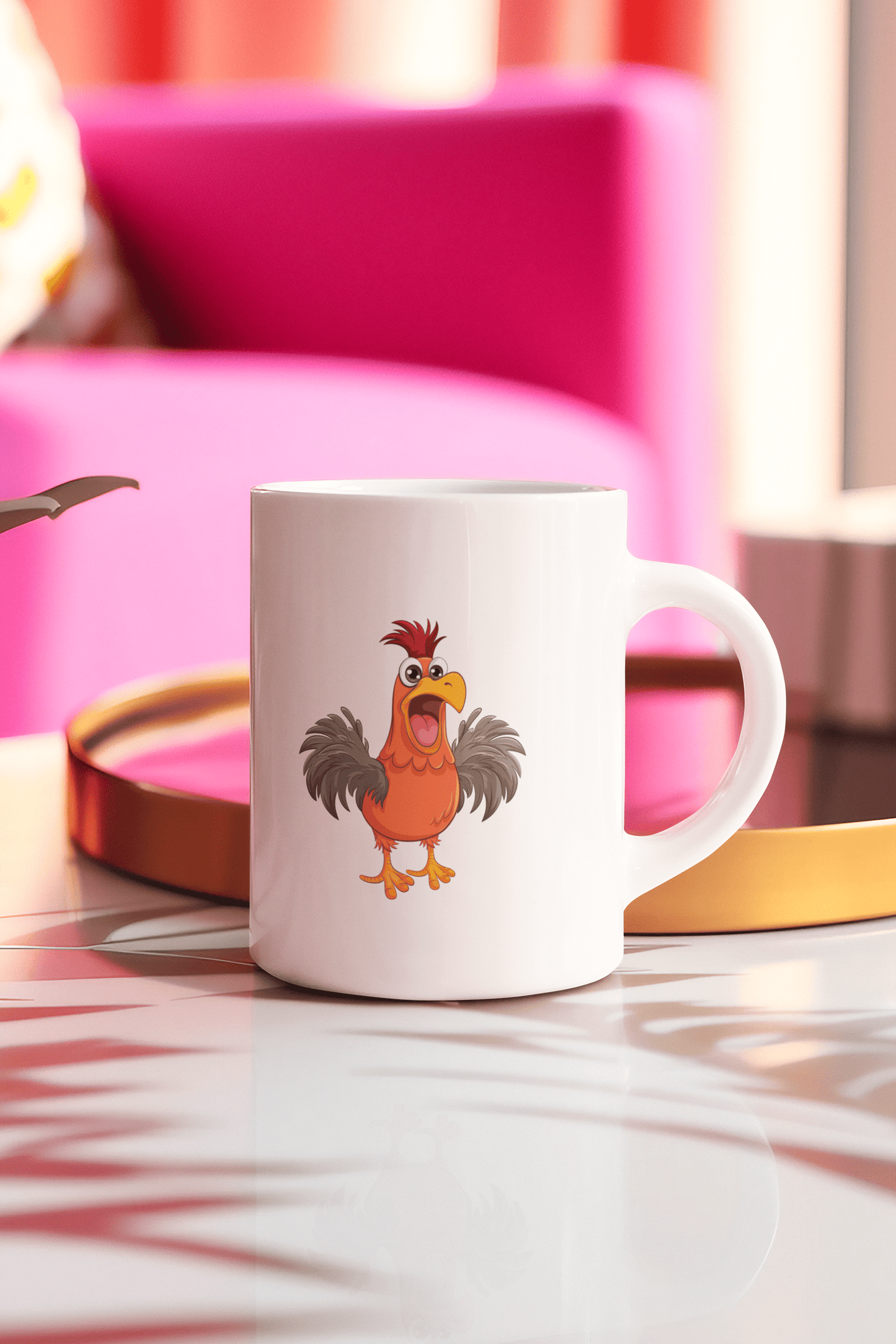 All Fine Chicken 15oz White Mug