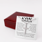To My Amazing Son, Stand Tall Even When You Fall, Love Always and Forever, Mom | Personalized Cross & Message
