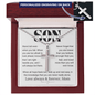 To My Amazing Son, Stand Tall Even When You Fall, Love Always and Forever, Mom | Personalized Cross & Message