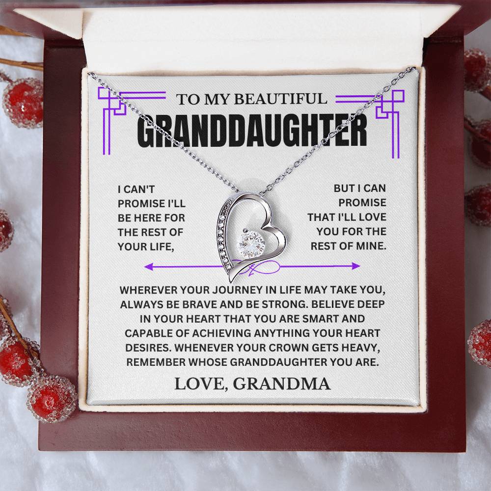 Beautiful Granddaughter, Love Grandma, I Love You, remember Whose Granddaughter You Are