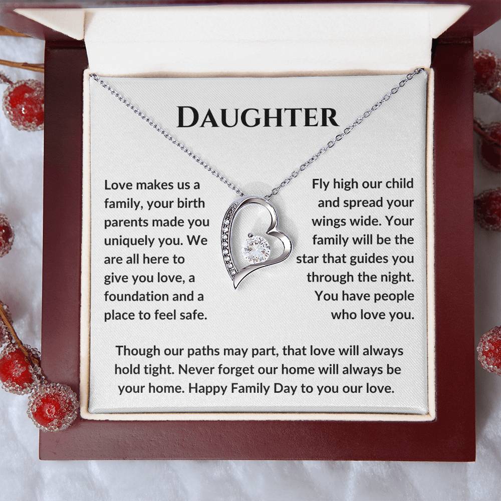 Daughter Love Makes Us Family, Your Birth Parens Made You Uniquely You MBB037