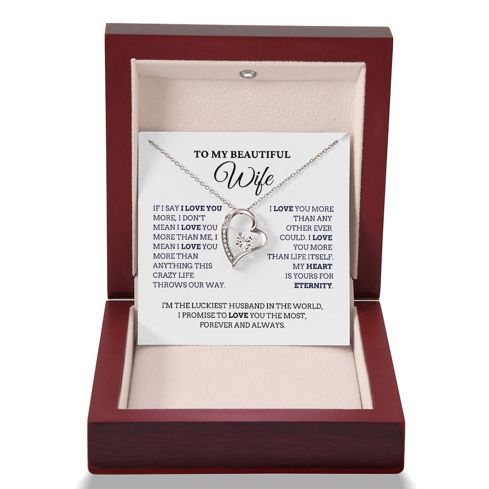 To My Beautiful Wife, I Love You More