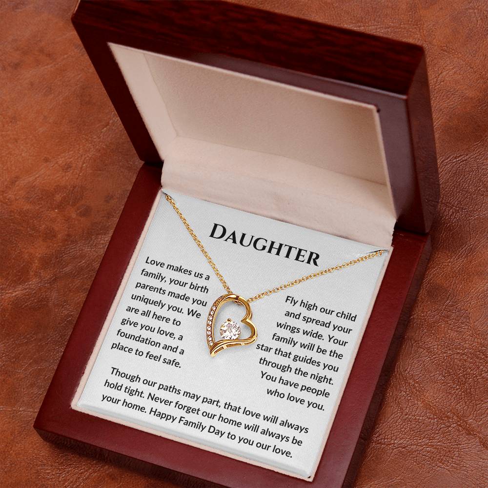Daughter Love Makes Us Family, Your Birth Parens Made You Uniquely You MBB037