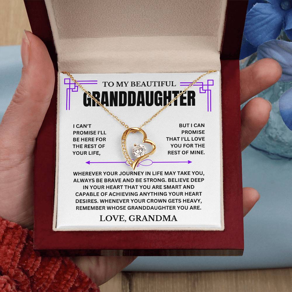 Beautiful Granddaughter, Love Grandma, I Love You, remember Whose Granddaughter You Are