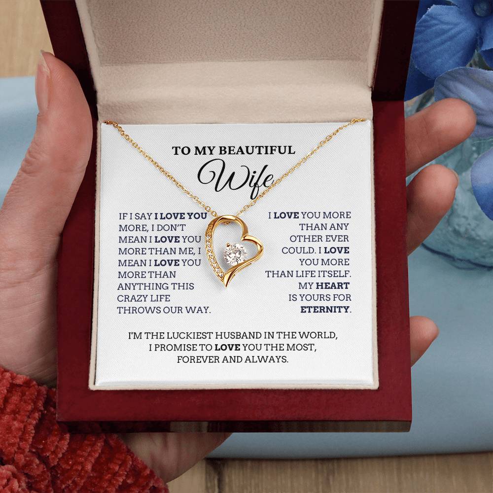 To My Beautiful Wife, I Love You More