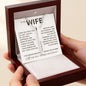 To My Wife, I'm Forever Grateful to Know You're Mine - Engraved Personalized Necklace