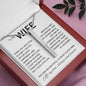 To My Wife, I'm Forever Grateful to Know You're Mine - Engraved Personalized Necklace