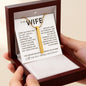To My Wife, I'm Forever Grateful to Know You're Mine - Engraved Personalized Necklace
