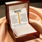To My Wife, I'm Forever Grateful to Know You're Mine - Engraved Personalized Necklace