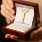Personalized, Engraved (4 sides) This Anniversary Necklace Displays Your Love Always and Forever