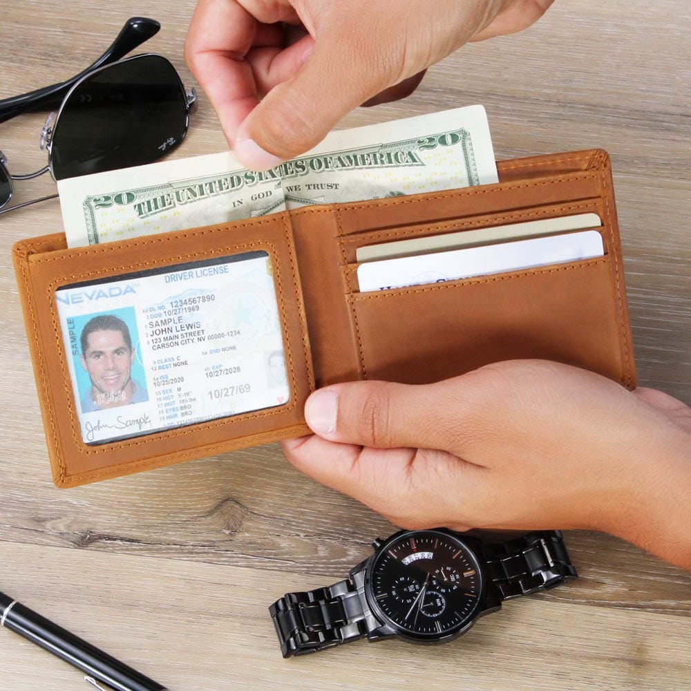 To My Son, Engraved Wallet