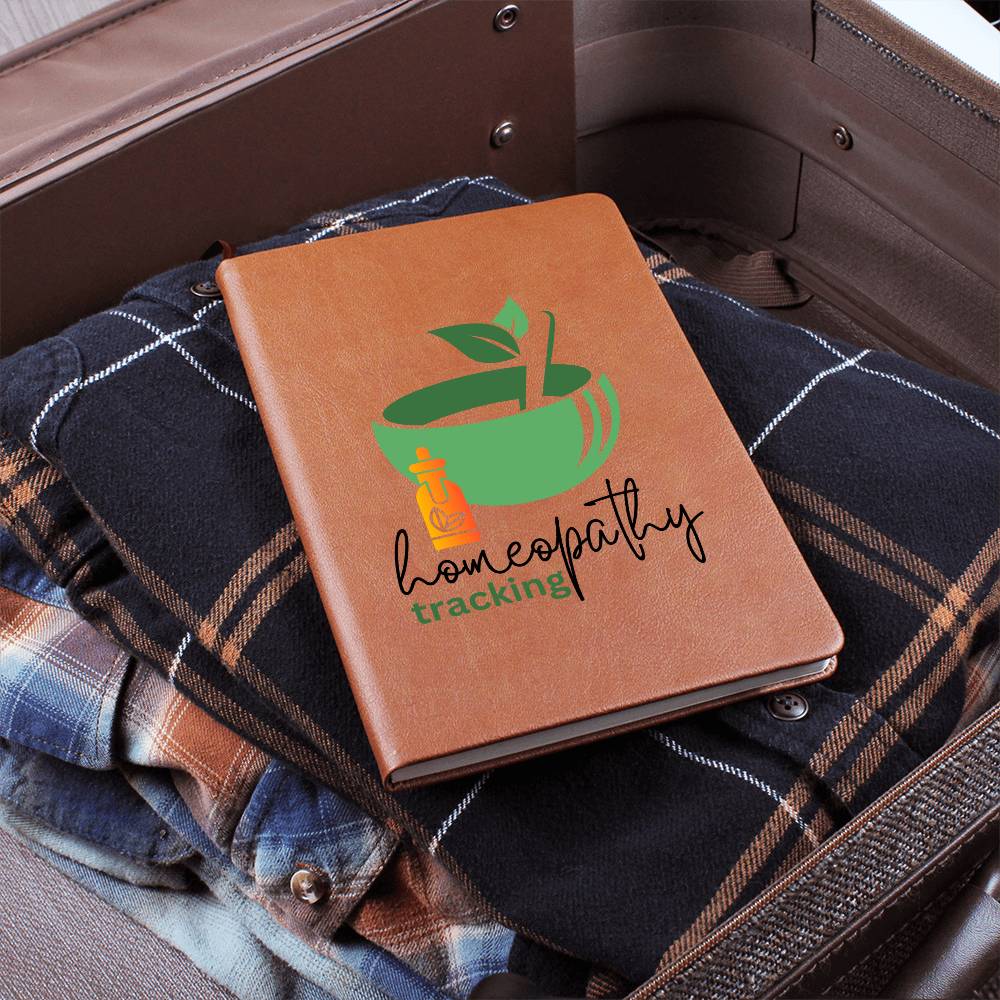 Homeopathy Tracking Journal & Notebook | Printed Vegan Leather | Free PDF Download Included with Purchase Best Selling "Homeopathy prompts and tracking journal" ⭐⭐⭐⭐⭐