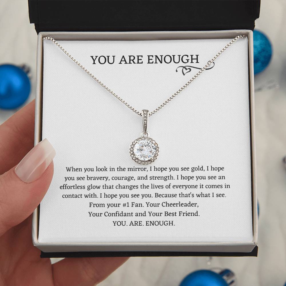 Eternal Hope Necklace | You Are Enough | Best Friend Gift | Daughter | Wife - BespokeBliss