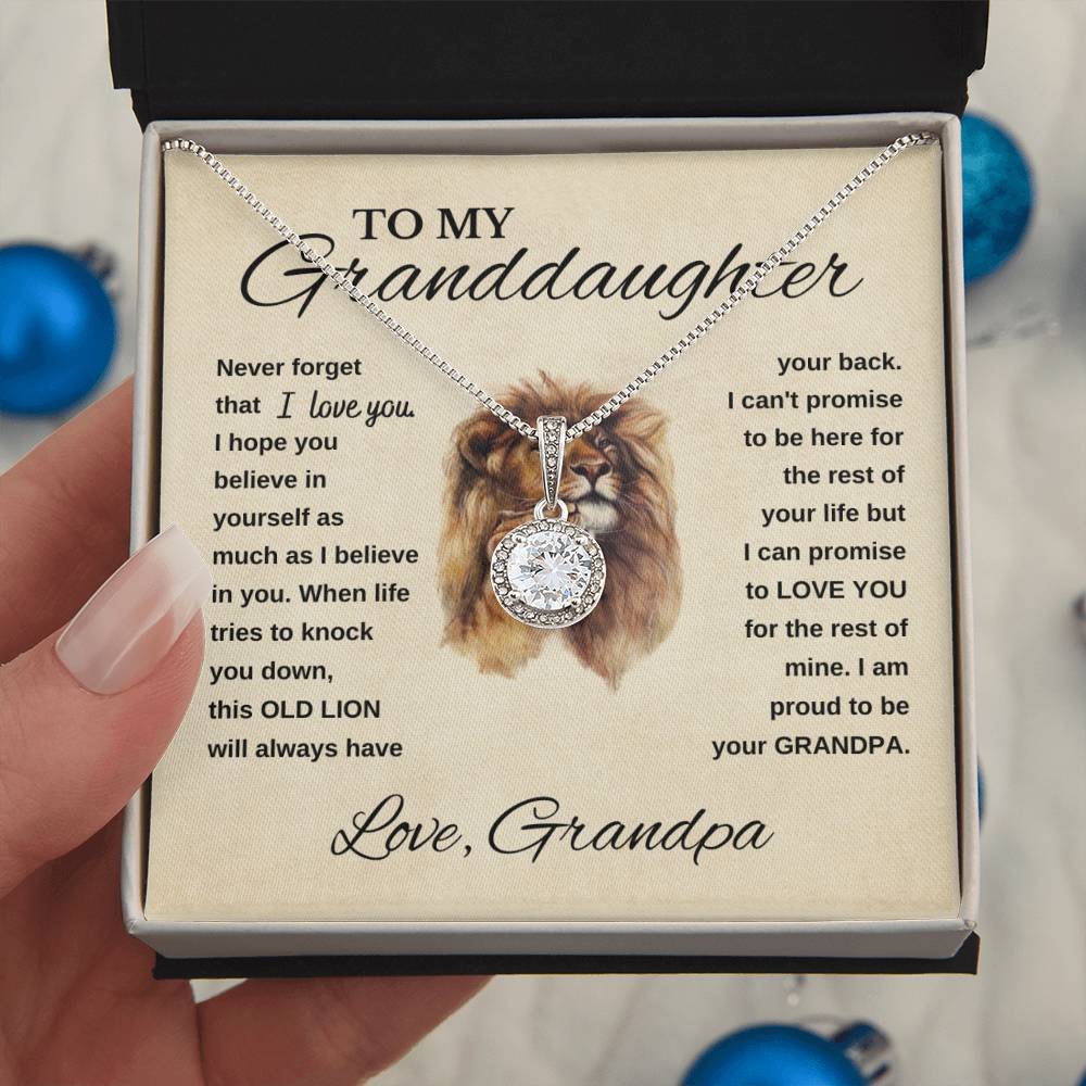 Granddaughter, This Old Lion Will Always Have Your Back, Love Grandpa