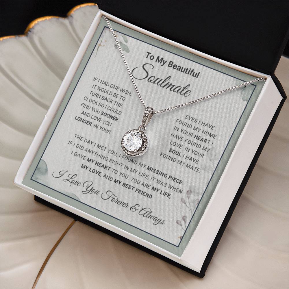 My Beautiful Soulmate | Eternal Hope Love Necklace | Gorgeous Gift for Your Soulmate
