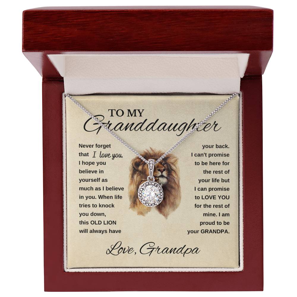 Granddaughter, This Old Lion Will Always Have Your Back, Love Grandpa