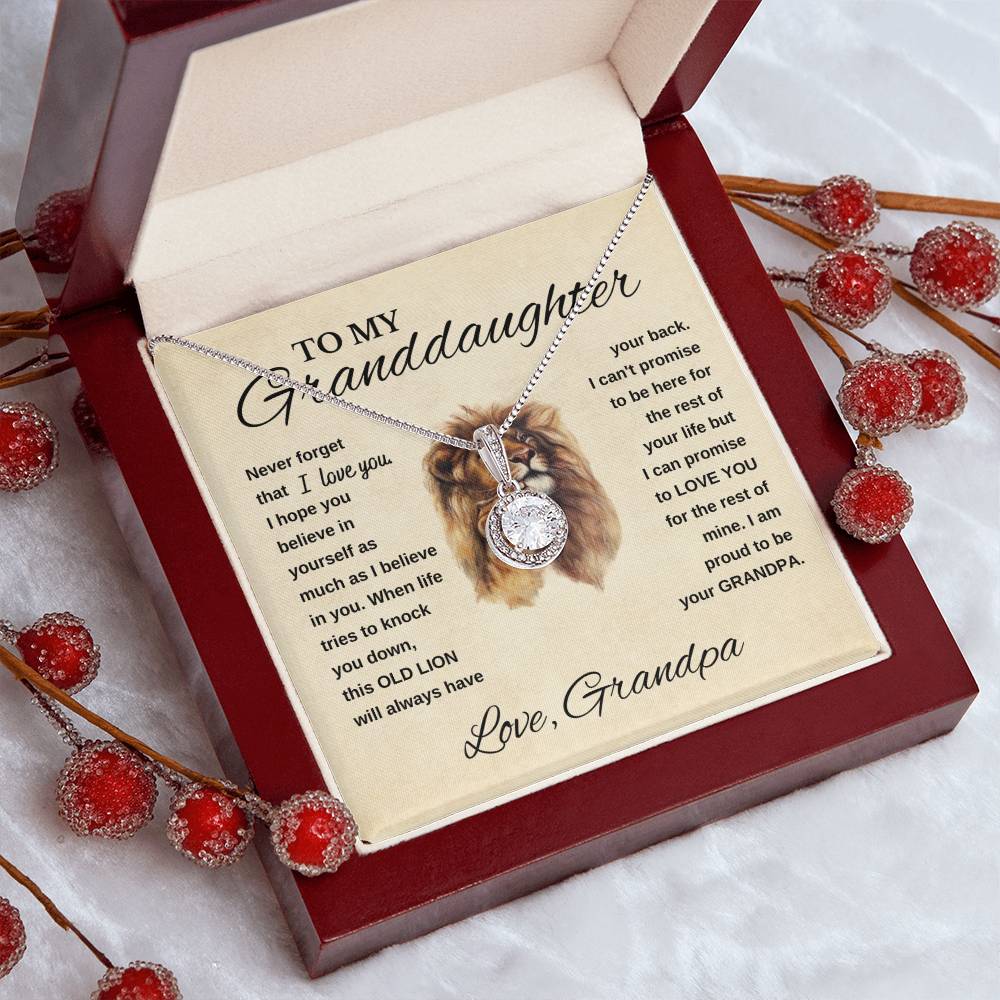 Granddaughter, This Old Lion Will Always Have Your Back, Love Grandpa
