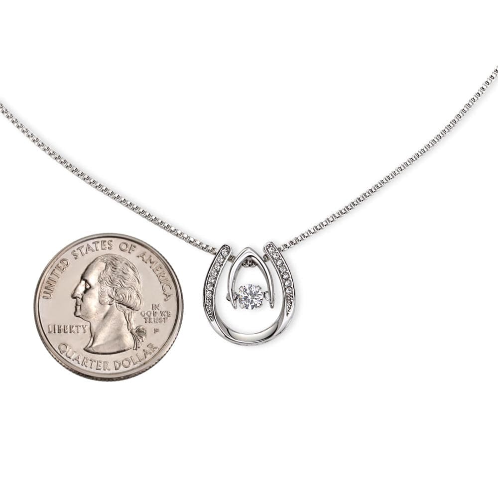 Lucky to Have You As My Mom | Necklace | Mother of the Bride Gift from Daughter | Mother of the Bride Necklace | from Bride to Mom | To Mom from Bride - BespokeBliss