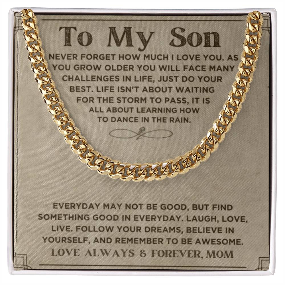 My Son, Love Mom, Every Day... | Trending Jewelry Item | Classic Thick Chain