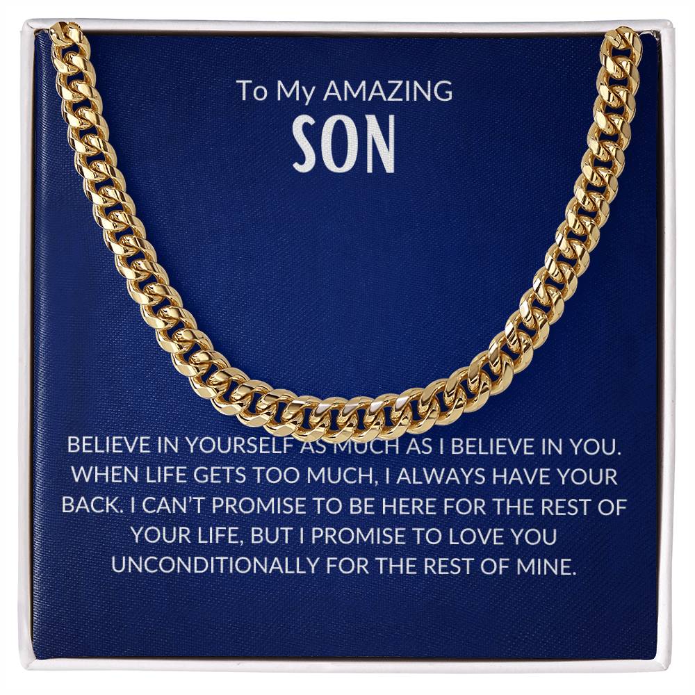 To My Amazing Son | Cuban Chain | Son I Love You