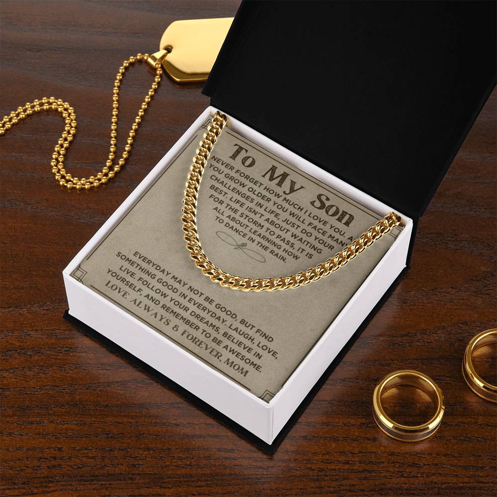 My Son, Love Mom, Every Day... | Trending Jewelry Item | Classic Thick Chain