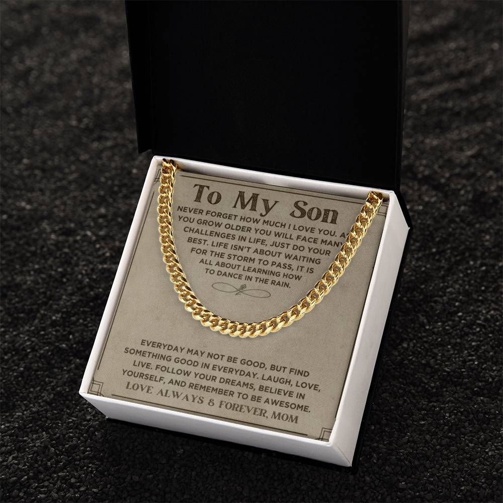 My Son, Love Mom, Every Day... | Trending Jewelry Item | Classic Thick Chain