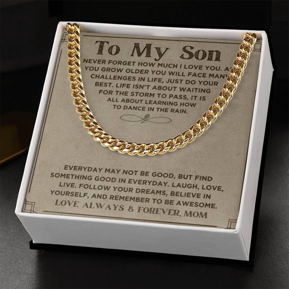 My Son, Love Mom, Every Day... | Trending Jewelry Item | Classic Thick Chain