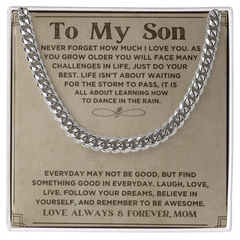 My Son, Love Mom, Every Day... | Trending Jewelry Item | Classic Thick Chain