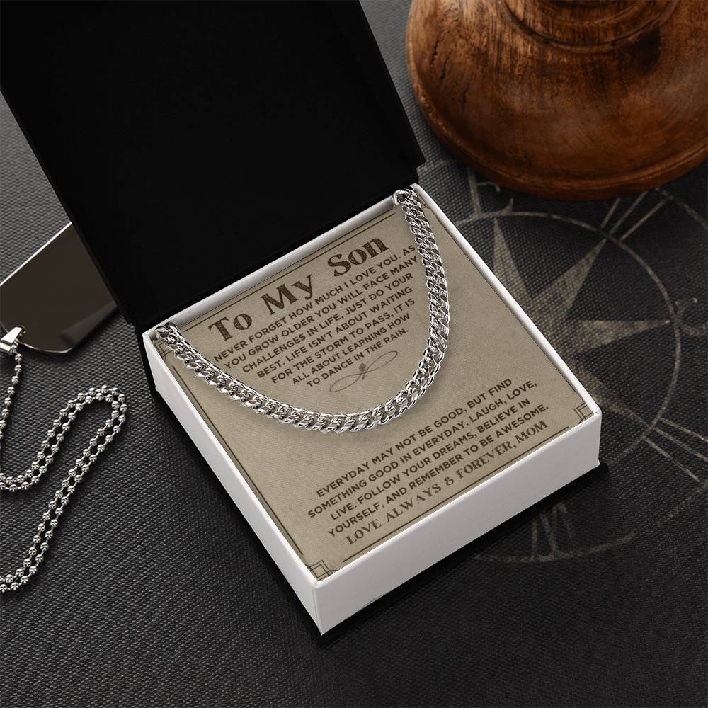 My Son, Love Mom, Every Day... | Trending Jewelry Item | Classic Thick Chain