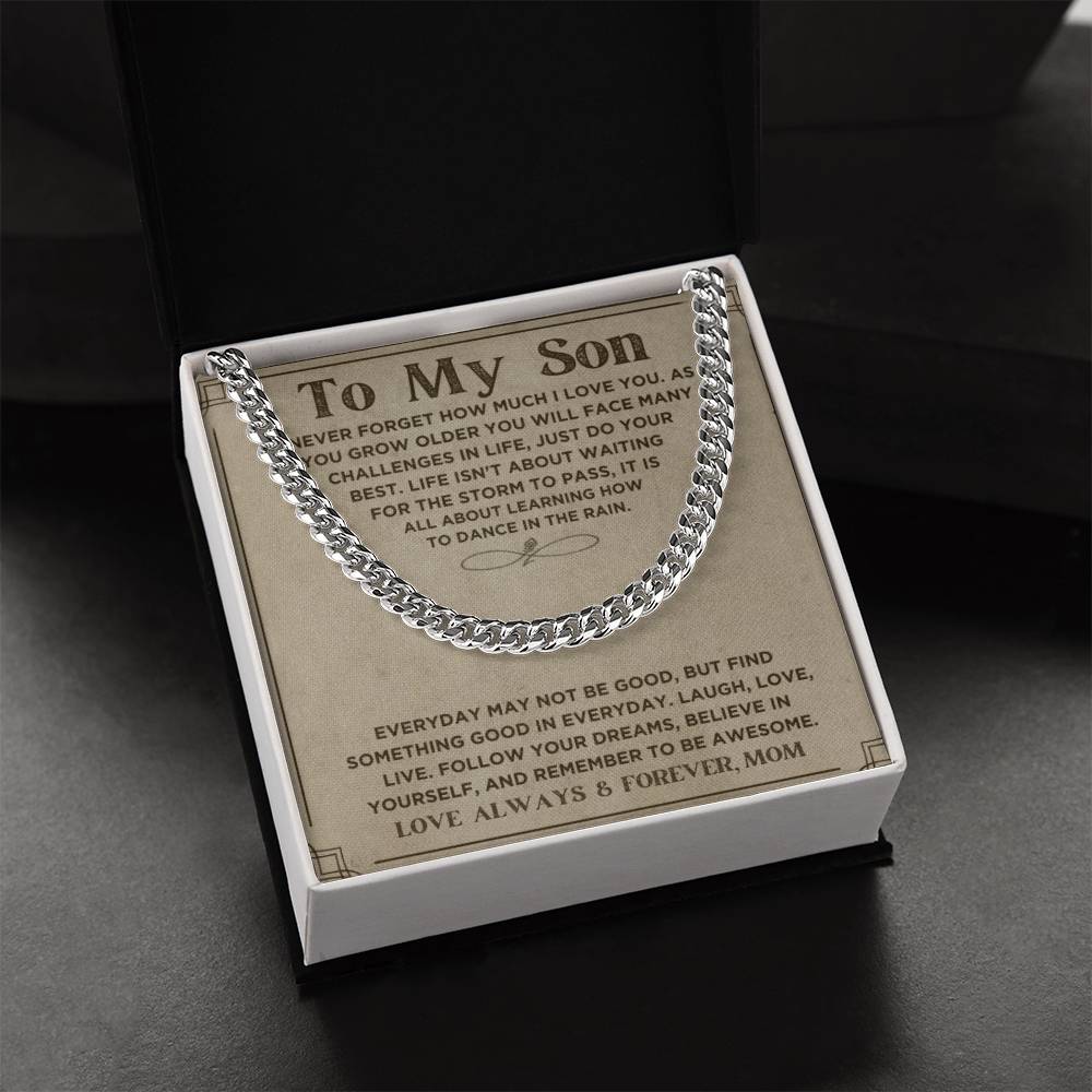 My Son, Love Mom, Every Day... | Trending Jewelry Item | Classic Thick Chain