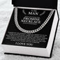 To My Man, A Promise Necklace To Remind You I Love You
