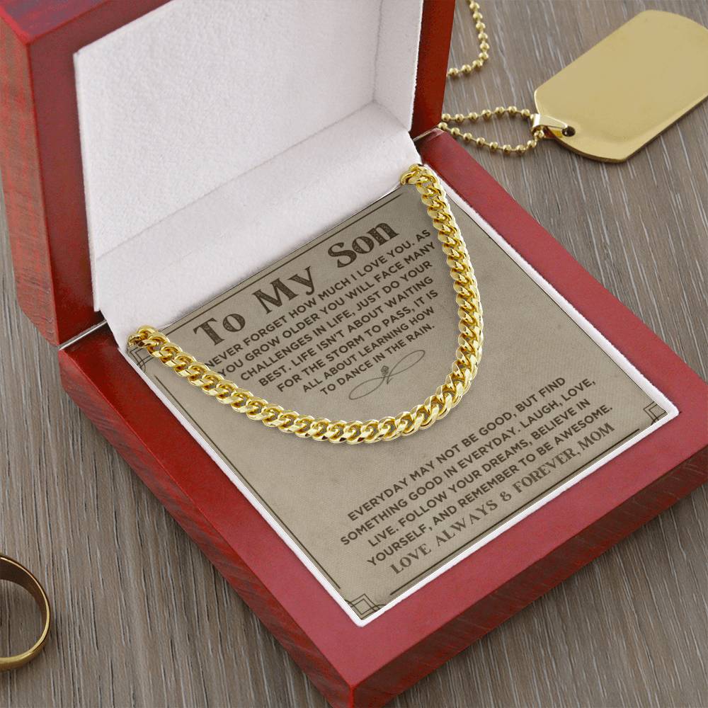 My Son, Love Mom, Every Day... | Trending Jewelry Item | Classic Thick Chain